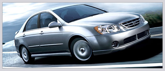 A 2003 Kia Spectra available from Kia of Union City.
